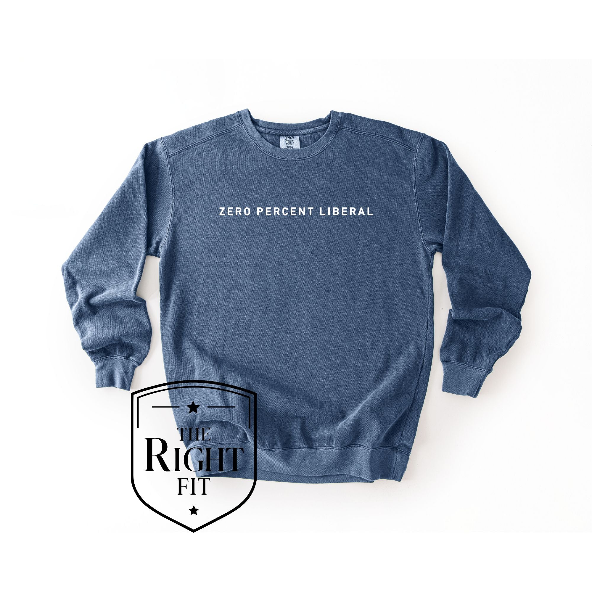 Zero Percent Liberal Crewneck - Embroidered