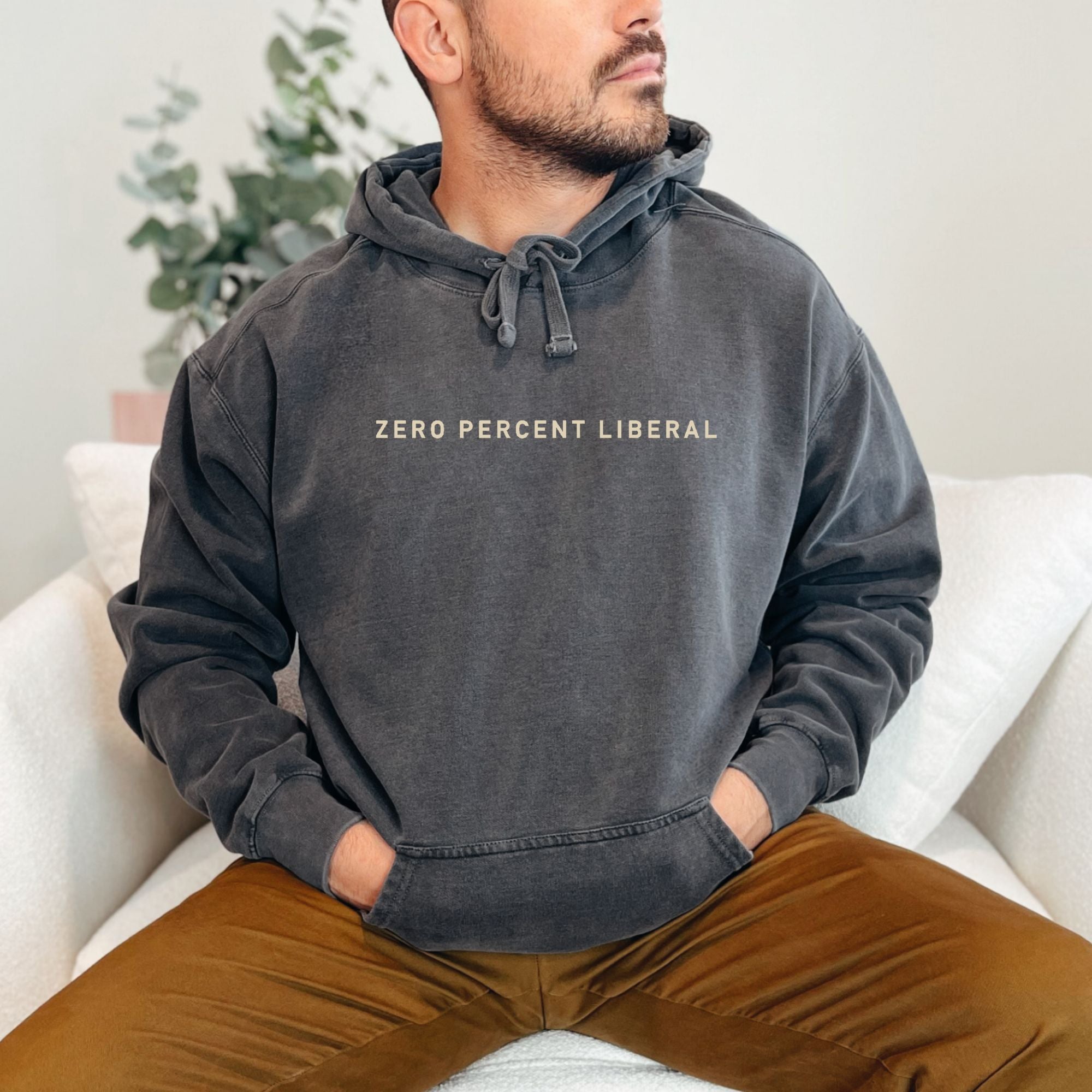 Zero Percent Liberal Hoodie - Embroidered