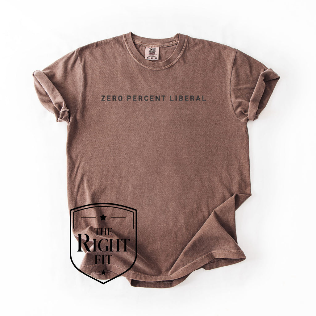 Zero Percent Liberal Shirt - Embroidered