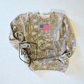 Small Flag Camo Crewneck Sweatshirt