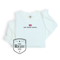 God Family Country Flag - Embroidered
