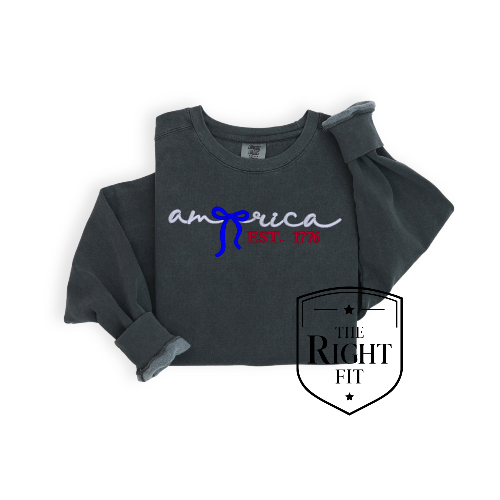 America 1776 Bow Crewneck - Embroidered