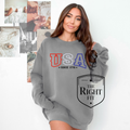 USA Since 1776 Crewneck - Embroidered